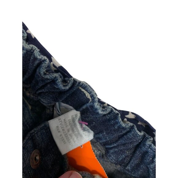 Koala Kids Girls Infant Baby Size 12 Months Blue jean Shorts Denim Patriotic Fla - Picture 2 of 3